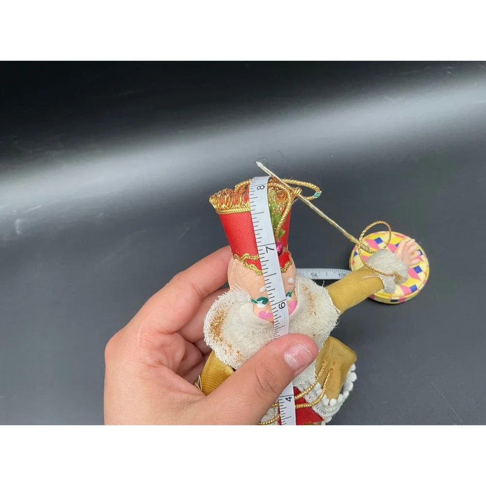 Vintage Mr Christmas Band‎ Leader Ornament Gold Red Outfit  Holiday 1967